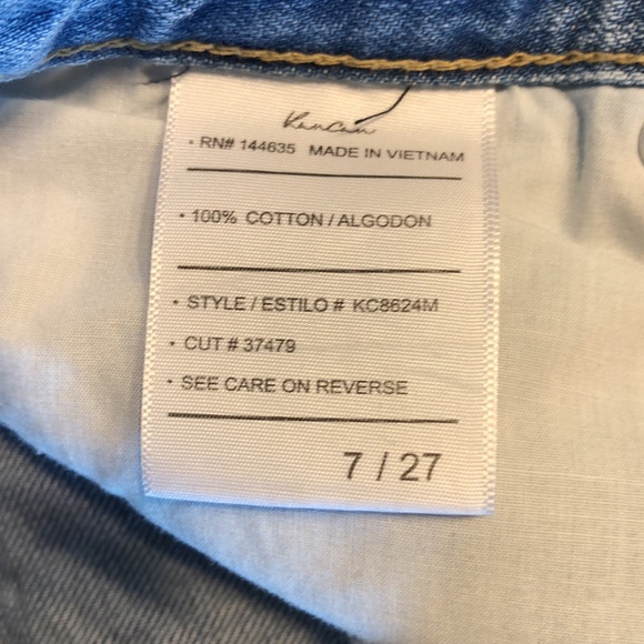 KanCan Distressed Fringe Denim Shorts - Picture 7 of 11